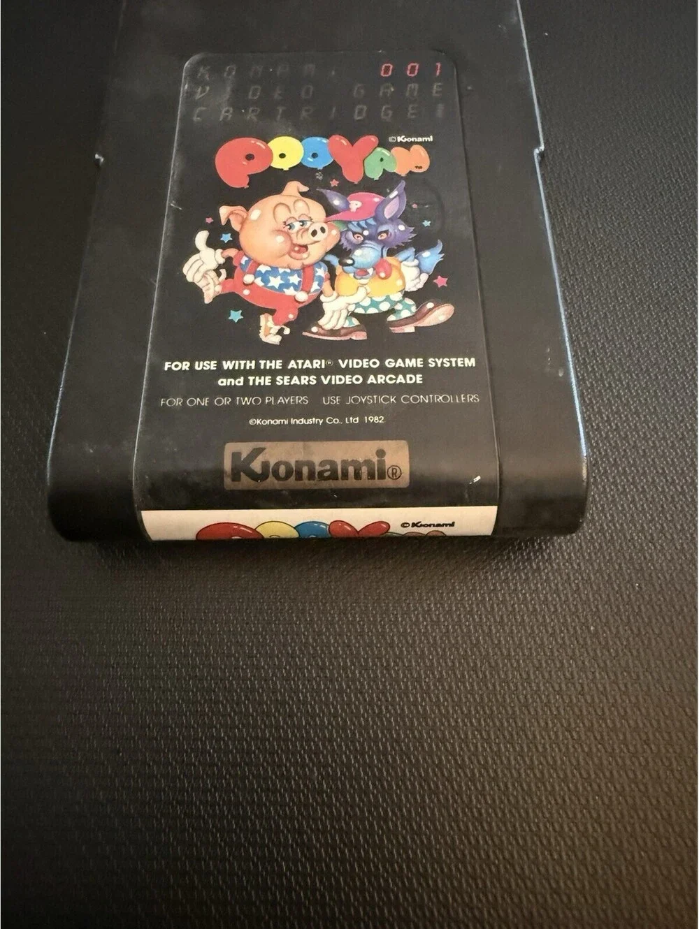 Konami Pooyan Game Cartridge for Atari 2600 Video Game System, 1982 Release